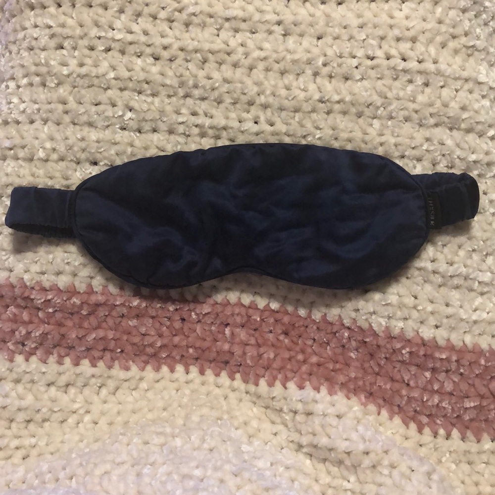THXSILK 100% Pure Silk Sleep Mask one size navy blue